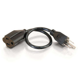 C2G 4ft (1.2m) 16 AWG Outlet Saver Power Extension Cord (NEMA 5-15P to NEMA 5-15R)