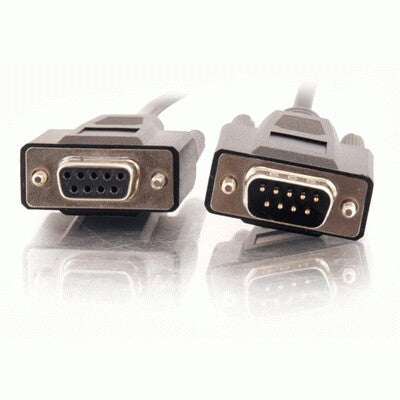 C2G 1ft DB9 M/F Extension Cable - Black serial cable 0.3 m