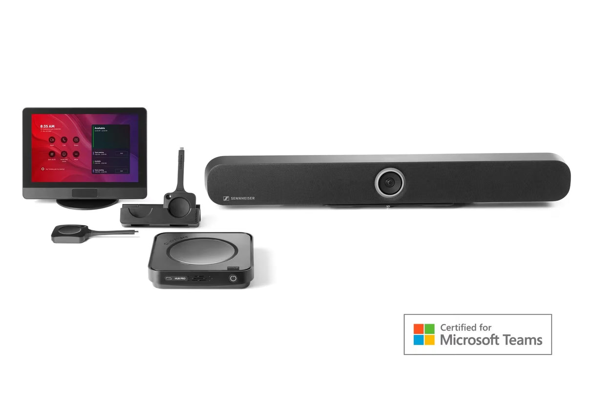 ClickShare RS Hub Pro Kit With 2 Buttons + Sennheiser TC Bar M