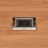 WIREMOLD DQFF20UST power extension 2 AC outlet(s) Indoor Stainless steel