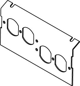 WIREMOLD P8104-2DP wall plate/switch cover