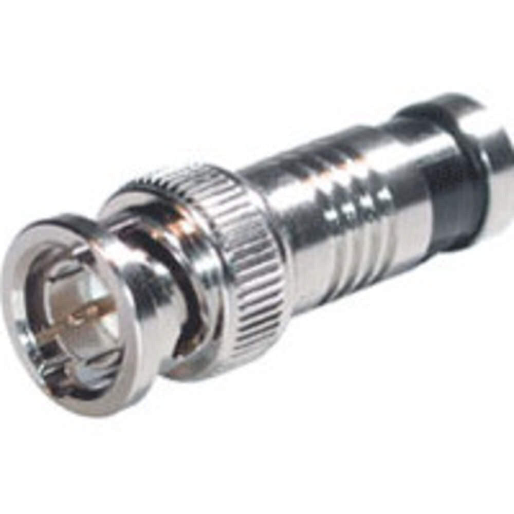 C2G RG6 Compression BNC Connector Multipack - 10 Pack - LIMITED AVAILABILITY