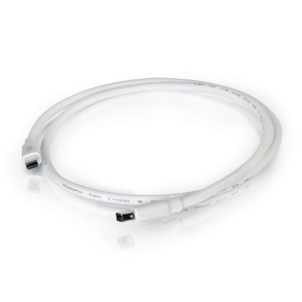 C2G 10ft (3m) Mini DisplayPortTM Cable 4K 30Hz - White