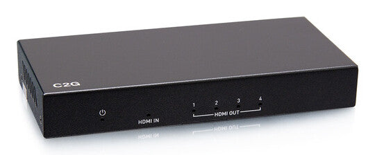 C2G 4-Port HDMI® Distribution Amplifier Splitter - 4K 60Hz