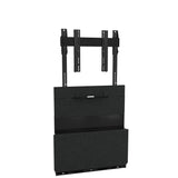 Chief Tempo Floor Support Mount and Frame, Black Powdercoat with Charcoal Gray Felt