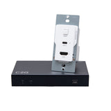 C2G HDMI® HDBaseT + USB-C® Data and Video Over Cat Extender Wall Plate Transmitter to Box Receiver – 4k