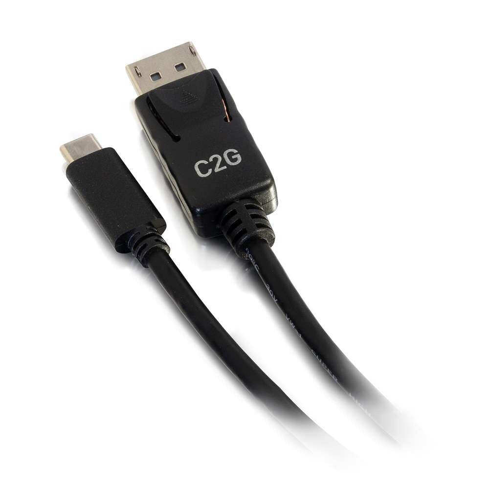 C2G 6ft (1.8m) USB-C to DisplayPort™ Adapter Cable 4K 30Hz - Black