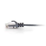 C2G 8ft (2.4m) Cat6 Snagless Unshielded UTP Slim Ethernet Network Patch Cable - Gray