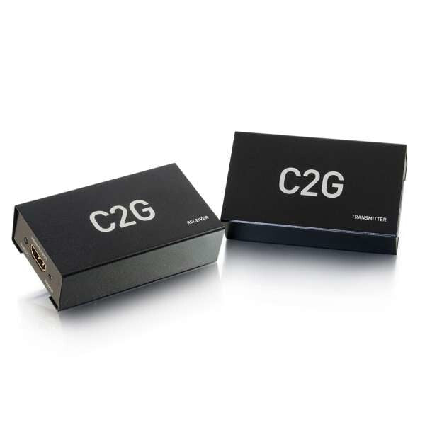 C2G 60180 AV extender AV transmitter & receiver Black