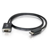 C2G 15ft (4.6m) DisplayPortTM Male to VGA Male Active Adapter Cable - Black