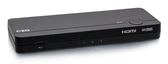 C2G USB-C®/HDMI® 3-Input Combo to HDMI 1-Output KVM with Power Delivery - 4K 60Hz