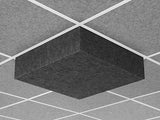 Middle Atlantic Nivo Acoustic Ceiling Tile with 6 inch Drop Profile in Charcoal Gray, 6 inch Drop, 9/16" Layin
