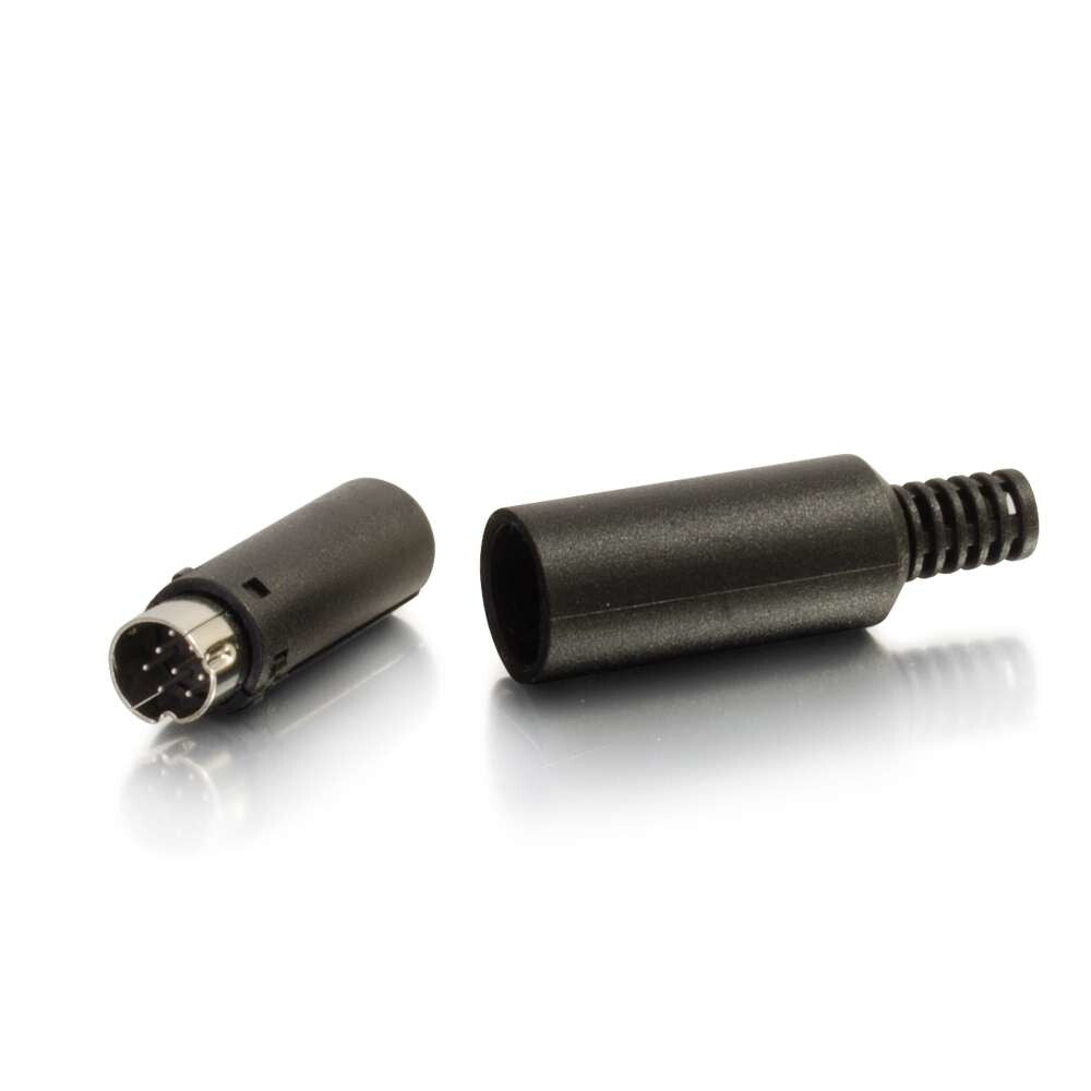 C2G 01755 wire connector 8-pin mini Din Black