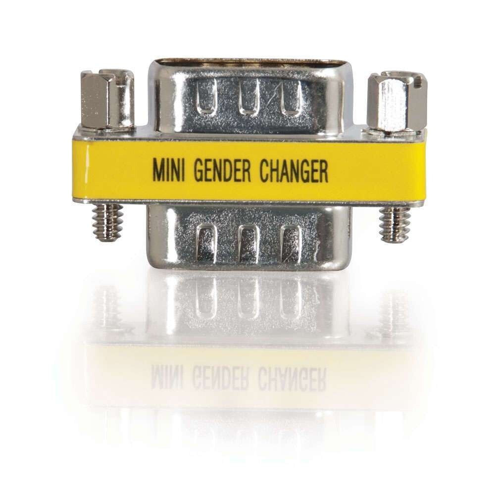 C2G HD15 VGA M/M Mini Gender Changer (Coupler)