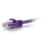 C2G 0.5ft (0.15m) Cat5e Snagless Unshielded UTP Ethernet Network Patch Cable - Purple