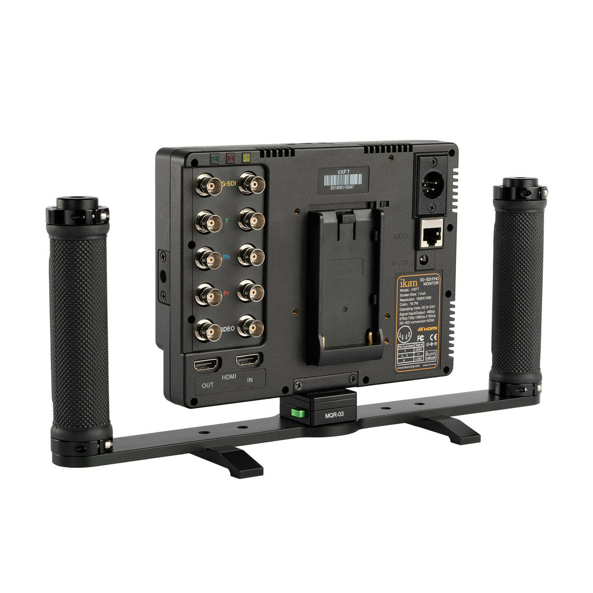 ikan DGH-M camera monitor accessory Camera monitor cage Black, Yellow Metal, Rubber VXF7