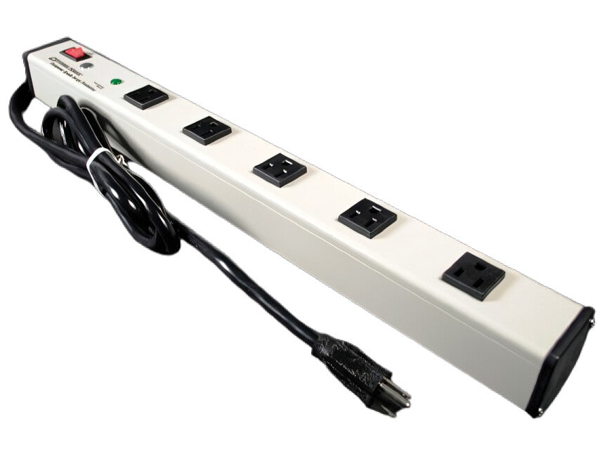 WIREMOLD M5BZ power extension 1.8 m 5 AC outlet(s) Indoor Black, White