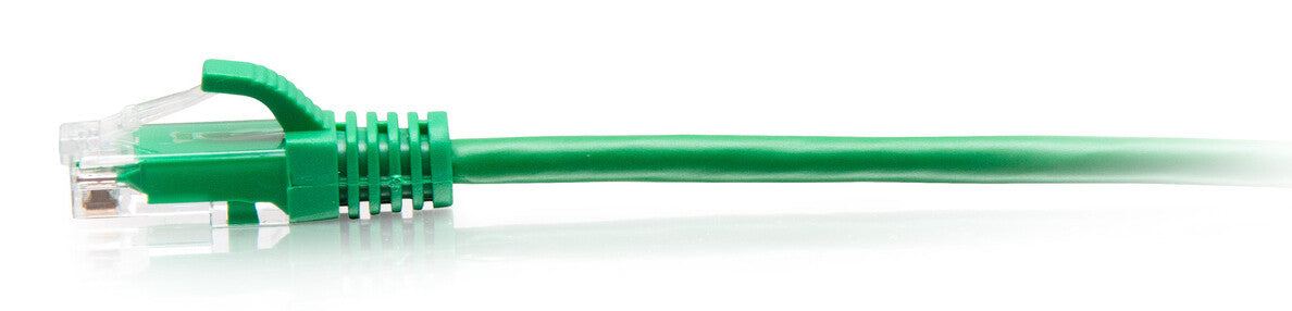C2G 0.3m Cat6a Snagless Unshielded (UTP) Slim Ethernet Patch Cable - Green