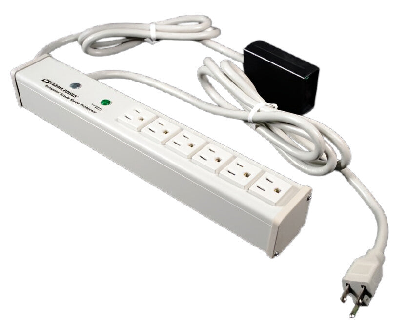 WIREMOLD M6BZR power extension 1.8 m 6 AC outlet(s) Indoor White