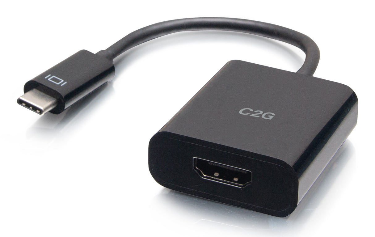C2G USB-C to HDMI Audio/Video Adapter Converter - 4K 60Hz - Black