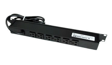 WIREMOLD R5BZ power extension 1.8 m 6 AC outlet(s) Black