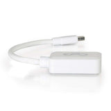 C2G 8in Mini DisplayPort Male to HDMI Female Adapter Converter - White