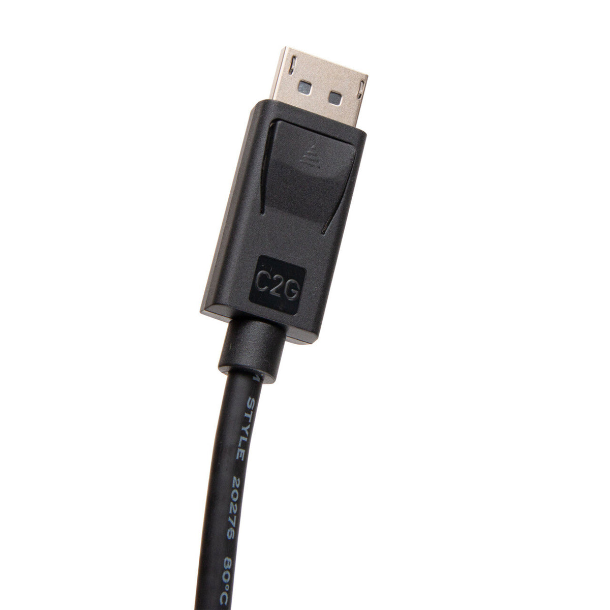 C2G 6ft (1.8m) DisplayPortTM Cable with Latches 4K 60Hz UHD M/M - Black