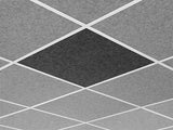 Middle Atlantic Nivo™ Acoustic Ceiling Tile with Flush Profile in Charcoal Gray, Flush, 15/16" Layin