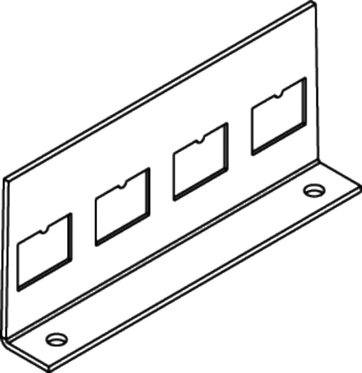 WIREMOLD RFB-4TKO-SS wall plate/switch cover