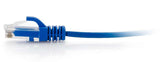 C2G 2ft (0.6m) Cat5e Snagless Unshielded UTP Slim Ethernet Network Patch Cable - Blue