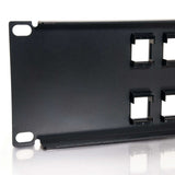 C2G 24-Port Blank Keystone/Multimedia Patch Panel