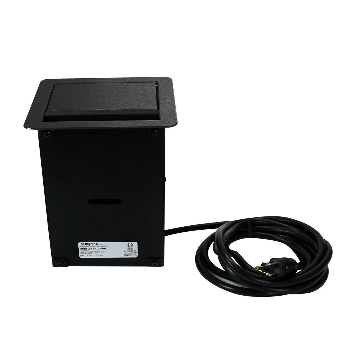 WIREMOLD TB672AUBK outlet box