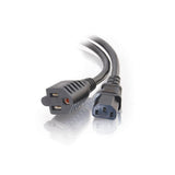 C2G 3ft (0.9m) 16 AWG 1-to-2 Power Cord Splitter (NEMA 5-15P to 1 NEMA 5-15R + 1 IEC320C13) - LIMITED AVAILABILITY