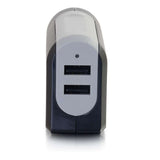 C2G 2-Port USB Wall Charger - AC to USB Adapter, 5V 4.8A Output