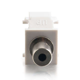 C2G Snap-In 3.5mm Stereo F/F Keystone Insert Module - White