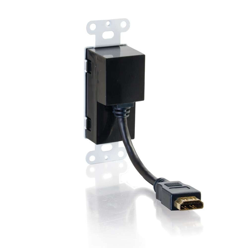 C2G HDMI Pass Through Wall Plate - White