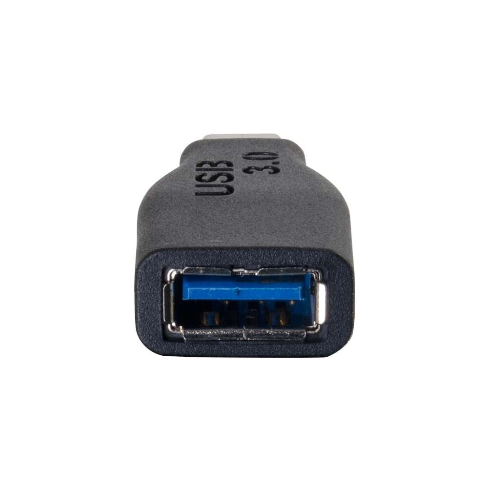 C2G USB 3.0 (USB 3.2 Gen 1) USB-C® to USB-A Adapter Converter M/F - Black