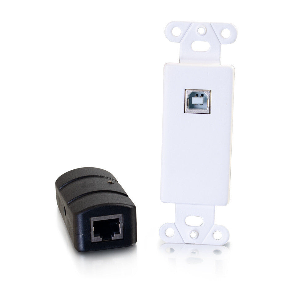 C2G Superbooster® 1-Port USB 2.0 Over Cat6 Wall Plate to Box Extender - up to 150ft