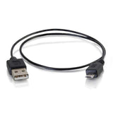 C2G 27053 USB cable USB 2.0 0.45 m USB A Micro-USB B Black