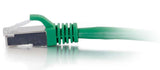 C2G 6" Cat6 STP networking cable Green 0.15 m U/FTP (STP)
