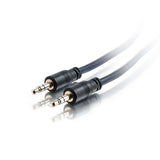 C2G 50ft (15.2m) 3.5mm Stereo Audio Cable with Low Profile Connectors M/M - Plenum CMP-Rated