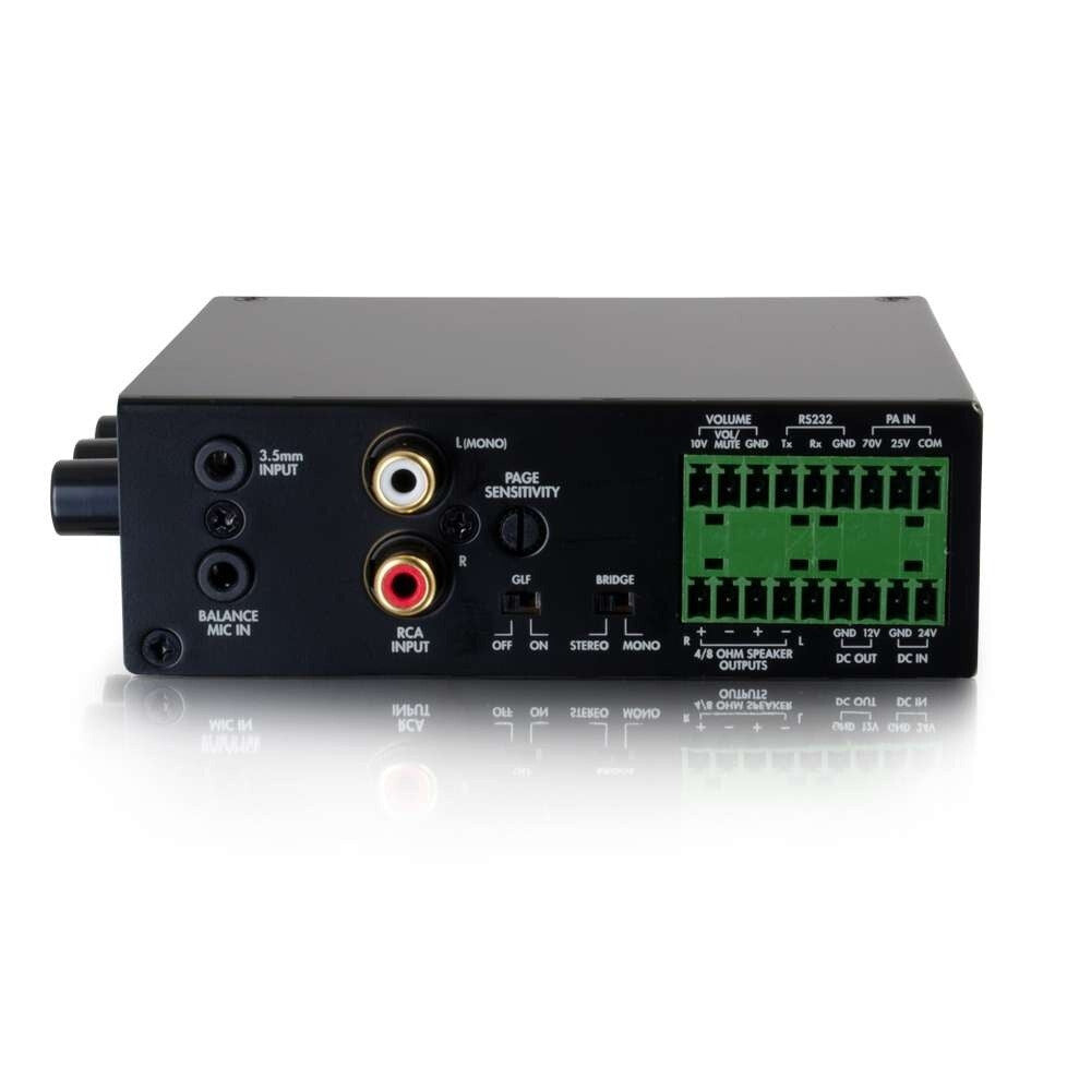C2G 8 Ohm 50W Audio Amplifier - Plenum Rated (TAA Compliant)