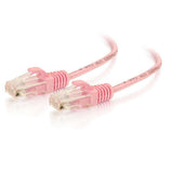C2G 10ft (3m) Cat6 Snagless Unshielded UTP Slim Ethernet Network Patch Cable - Pink