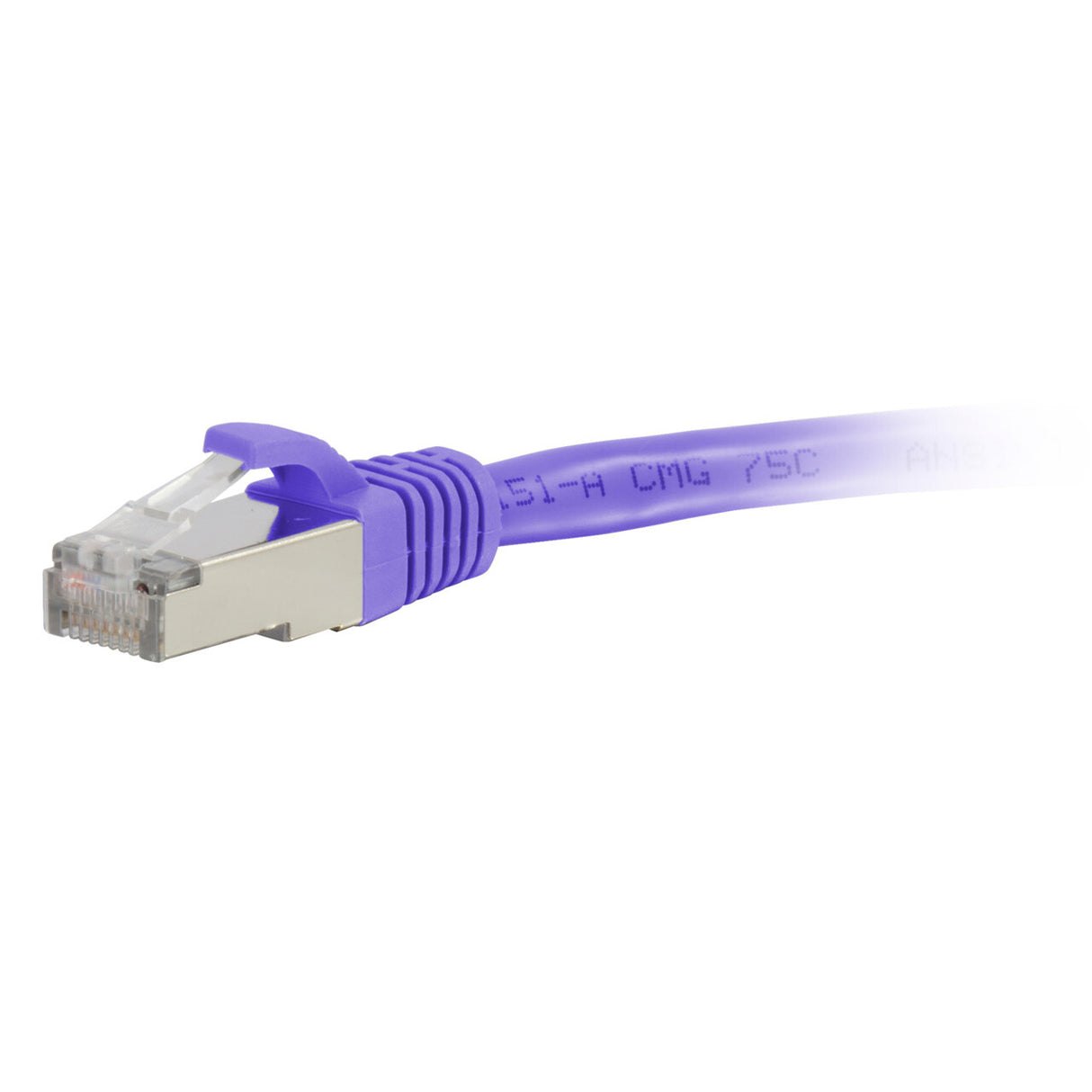 C2G 6ft (1.8m) Cat6A Snagless Shielded (STP) Ethernet Network Patch Cable - Purple