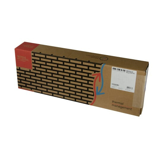 Middle Atlantic Products 101mm DC Fan Kit with (2) Fans, 138CFM for the European Union