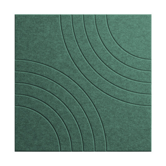Middle Atlantic Products Focal Point TruTile Acoustic Wall Panel in Silver Gray, Double Arc