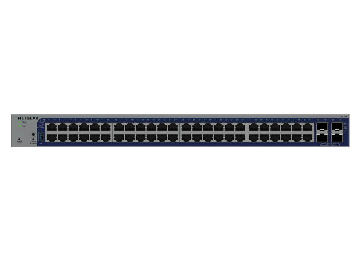 NETGEAR 48P GE SMART SWTH W/10G SFP+ Managed
