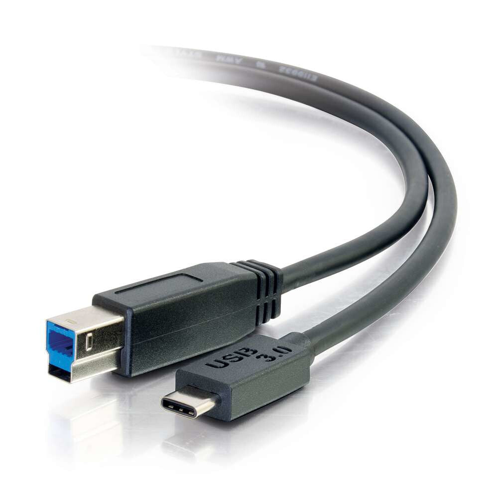 C2G 6ft, USB 3.0 Type C, USB B USB cable USB 3.2 Gen 1 (3.1 Gen 1) 1.8288 m USB C Black