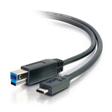 C2G 6ft, USB 3.0 Type C, USB B USB cable USB 3.2 Gen 1 (3.1 Gen 1) 1.8288 m USB C Black