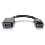 C2G 8in DisplayPortTM Male to HDMI Female Adapter Converter - Black